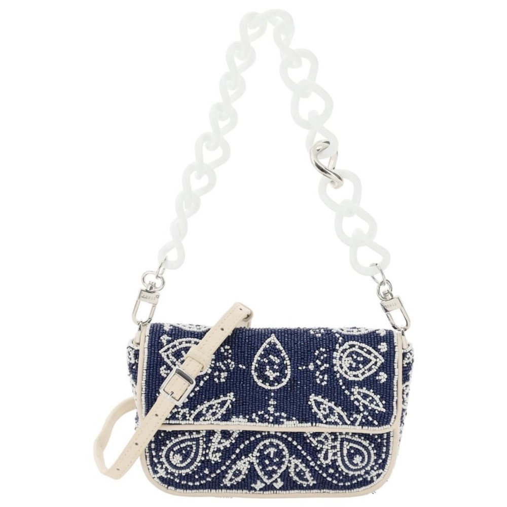 STAUD TOMMY SMALL BEADED SHOULDER CROSSBODY BAG